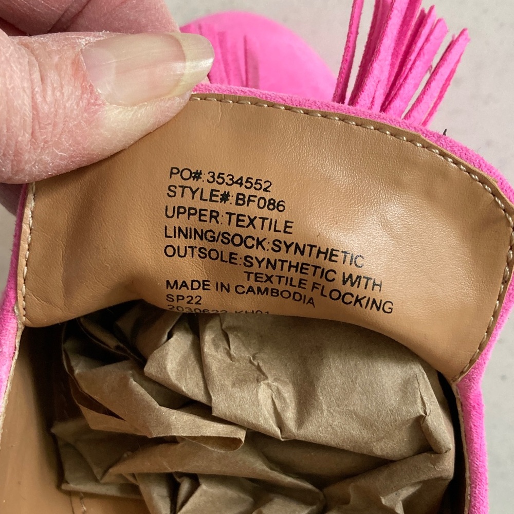 J. Crew Vibrant Pink Tassel Loafers - Picture 3 of 7